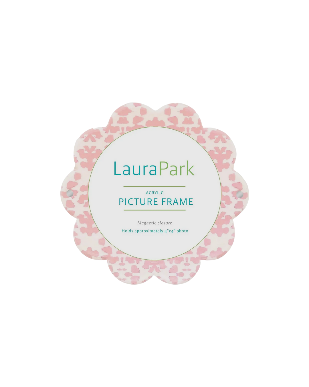 Laura Park Chintz Rose Acrylic Round Picture Frame