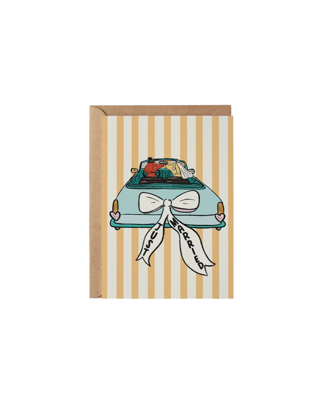 Just Married Wedding Greeting Card