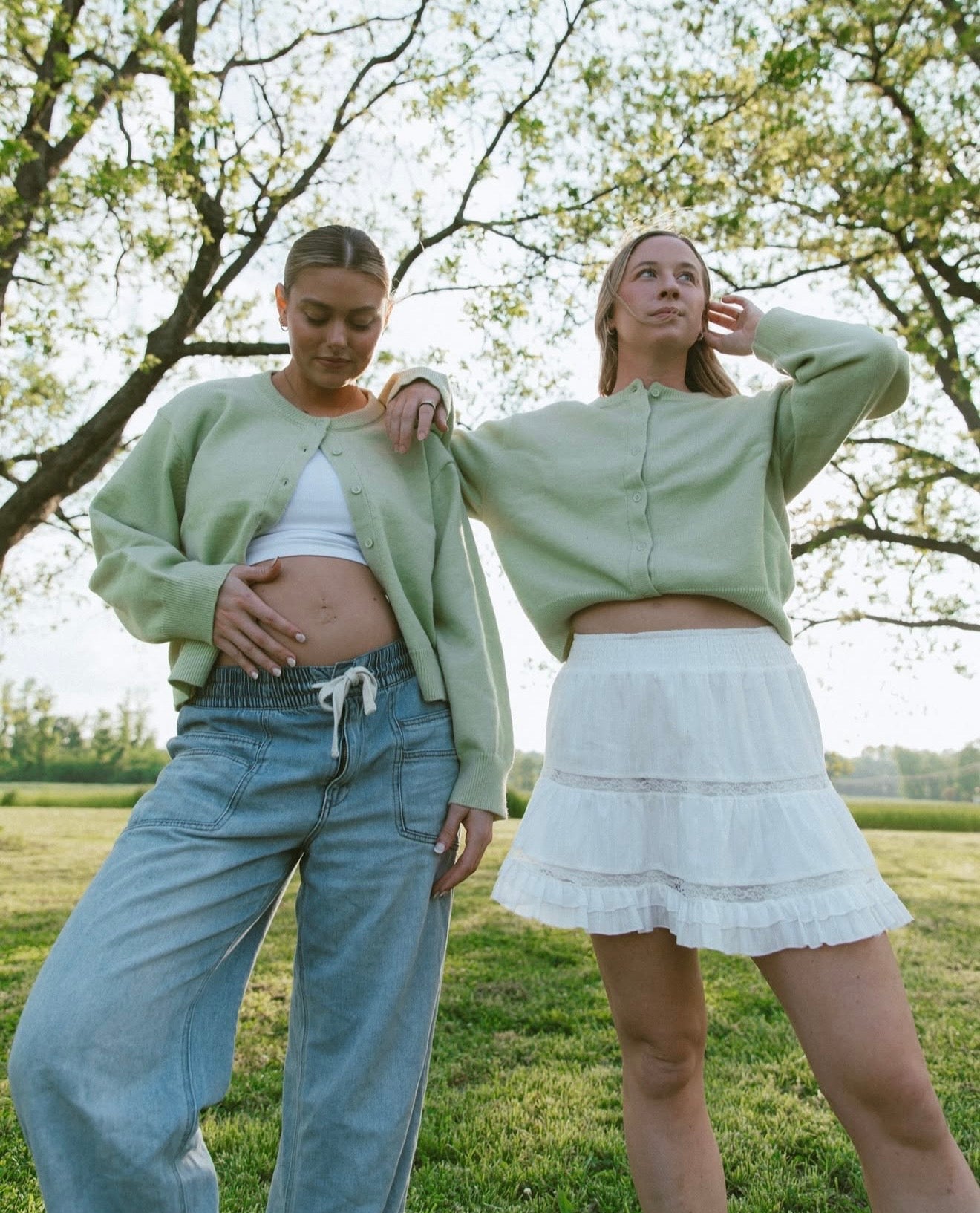 Pastel Green Cardigan