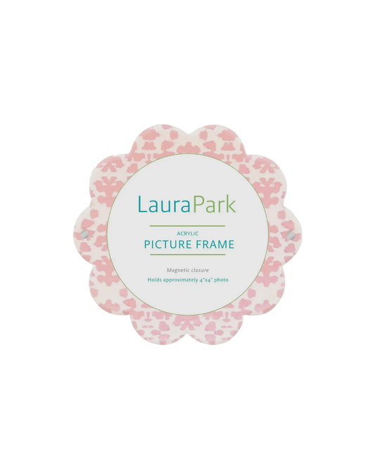 Laura Park Chintz Rose Acrylic Round Picture Frame