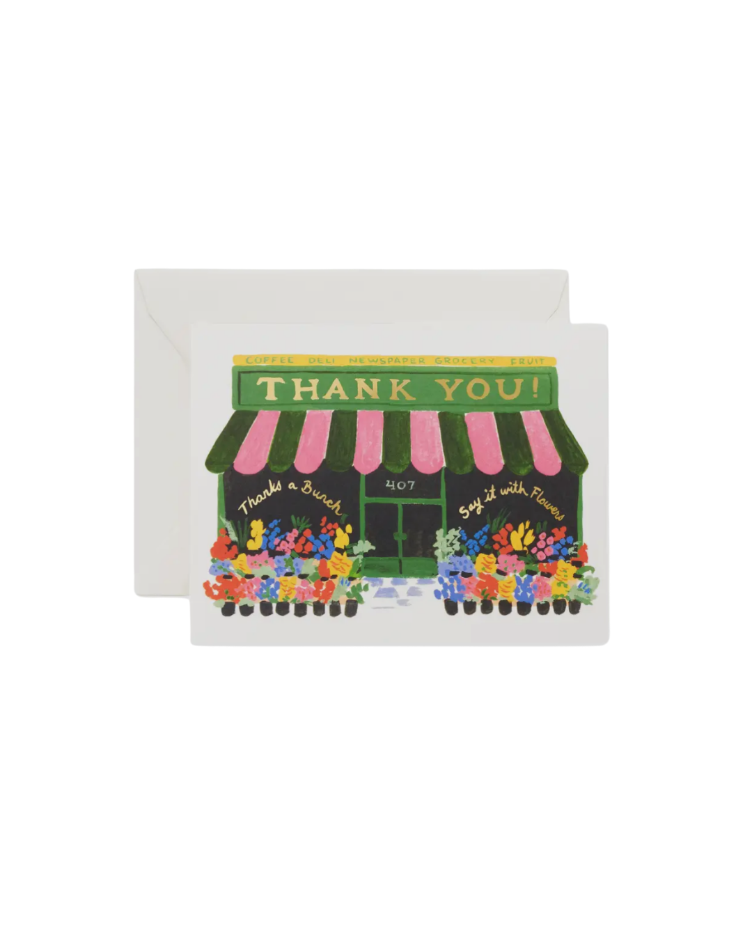 Flower Shop Thank You Card