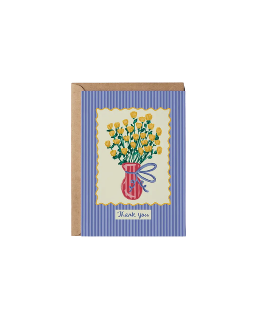 Bundle Of Thanks Flowery Greeting Card