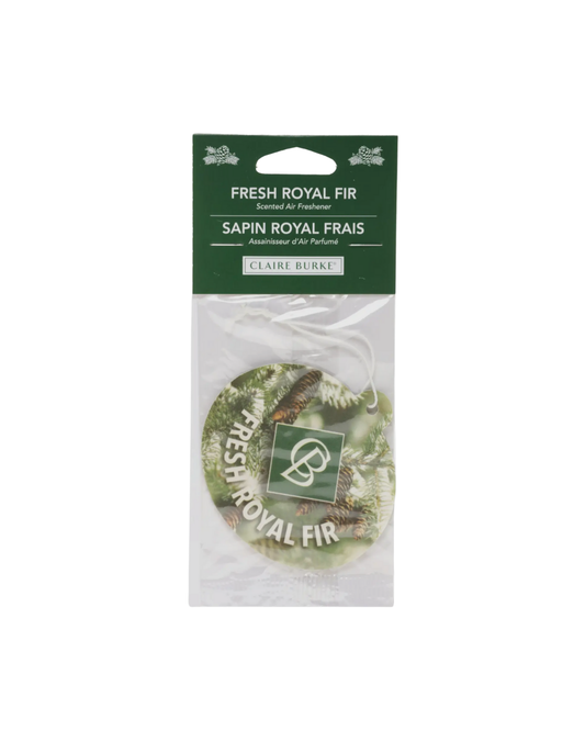 Claire Burke Car Freshener- Fresh Royal Fir